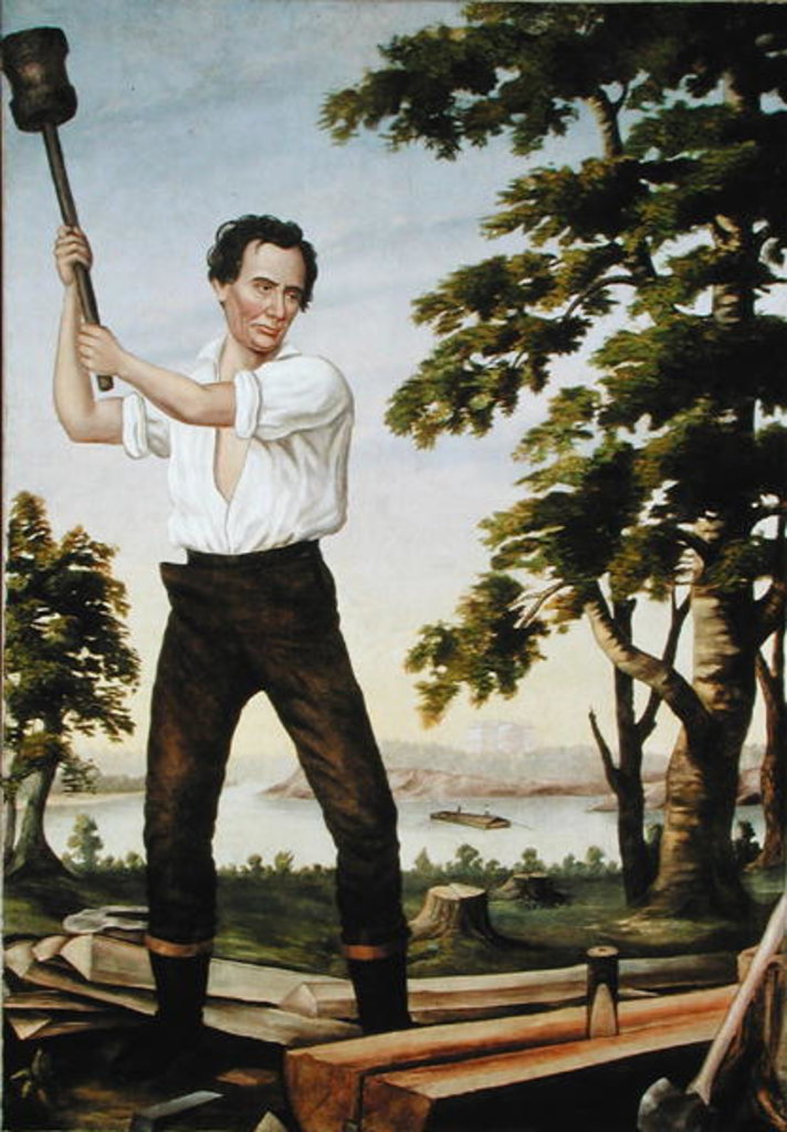 Detail of The Railsplitter, c.1860 by American School