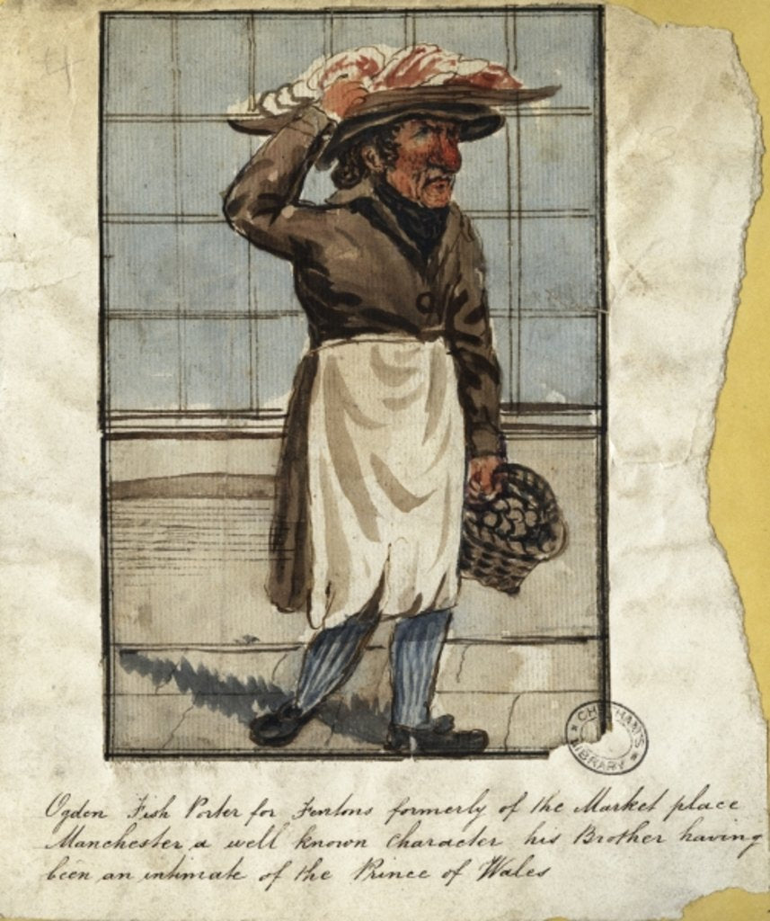 Detail of Ballad seller, early 19th century by Thomas (attr. to) Barritt