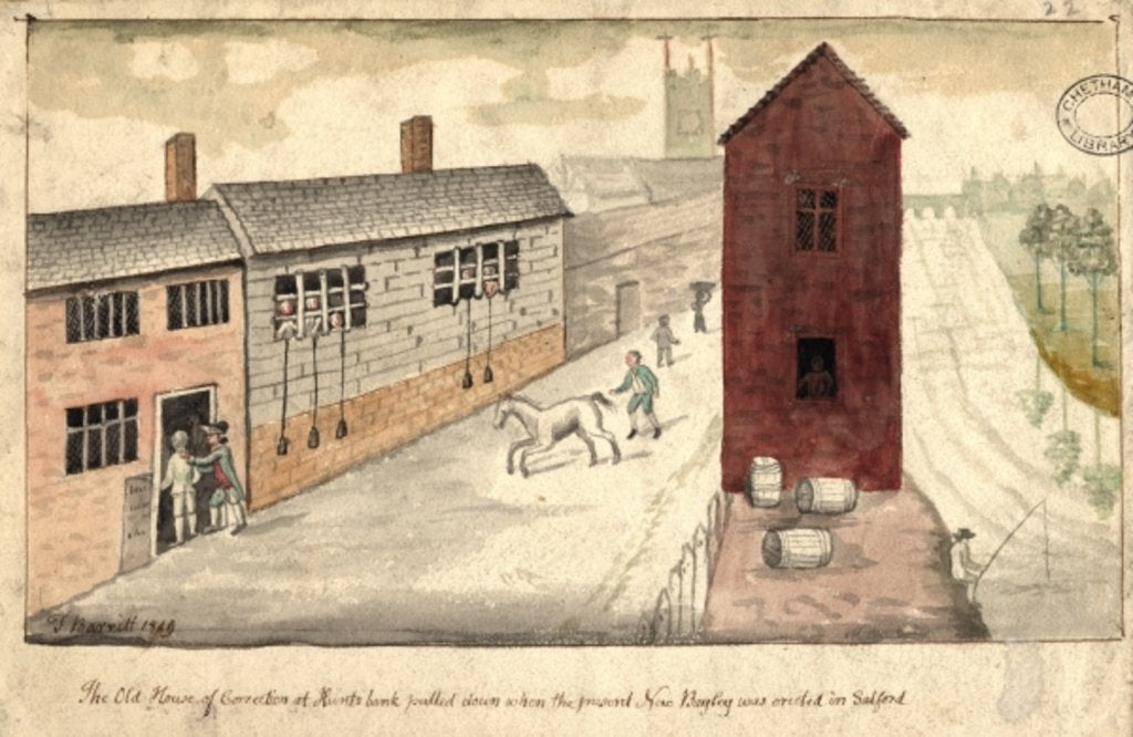 Detail of House of Correction, Manchester, 1819 by Thomas Barritt