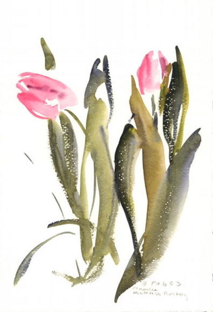 Detail of Tulips, 2003 by Claudia Hutchins-Puechavy