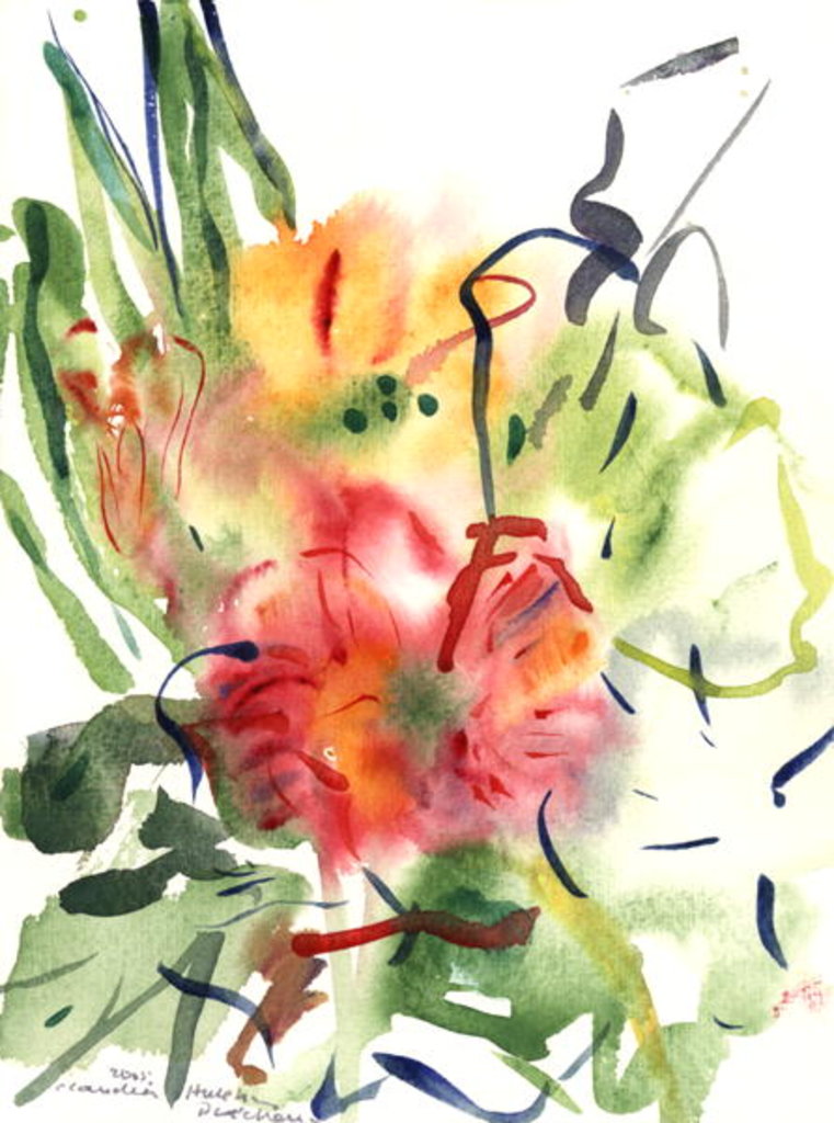 Detail of Primroses, 2005 by Claudia Hutchins-Puechavy