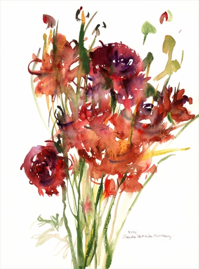 Detail of Renoncules, 2001 by Claudia Hutchins-Puechavy