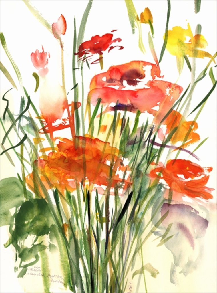 Detail of Renoncules, 2001 by Claudia Hutchins-Puechavy