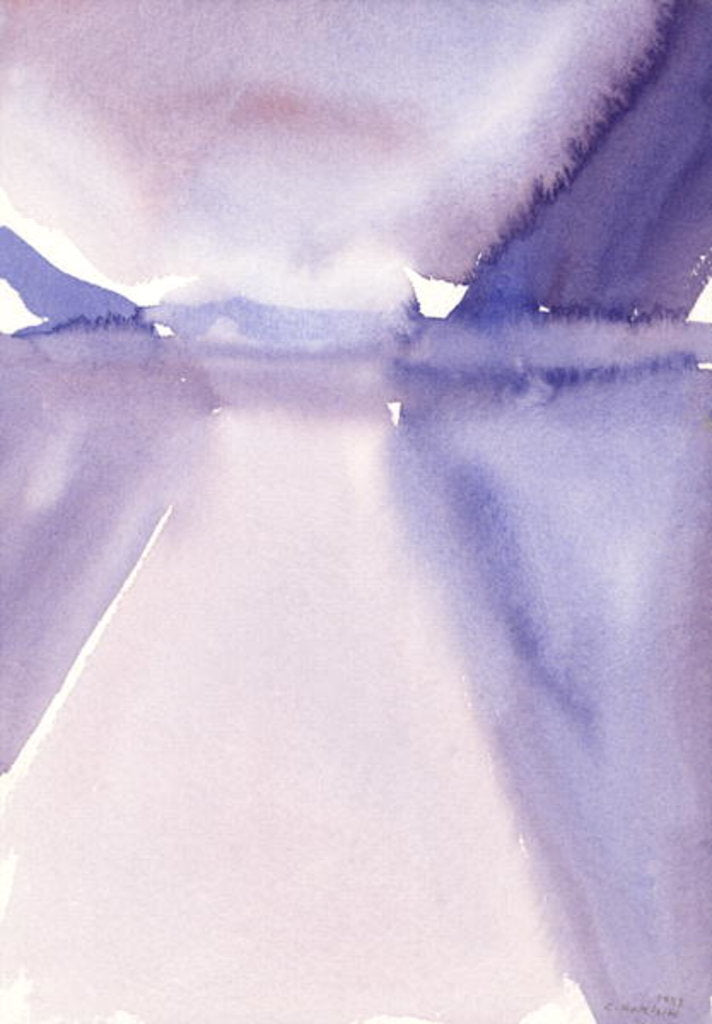 Detail of Mountain lake, 1993 by Claudia Hutchins-Puechavy