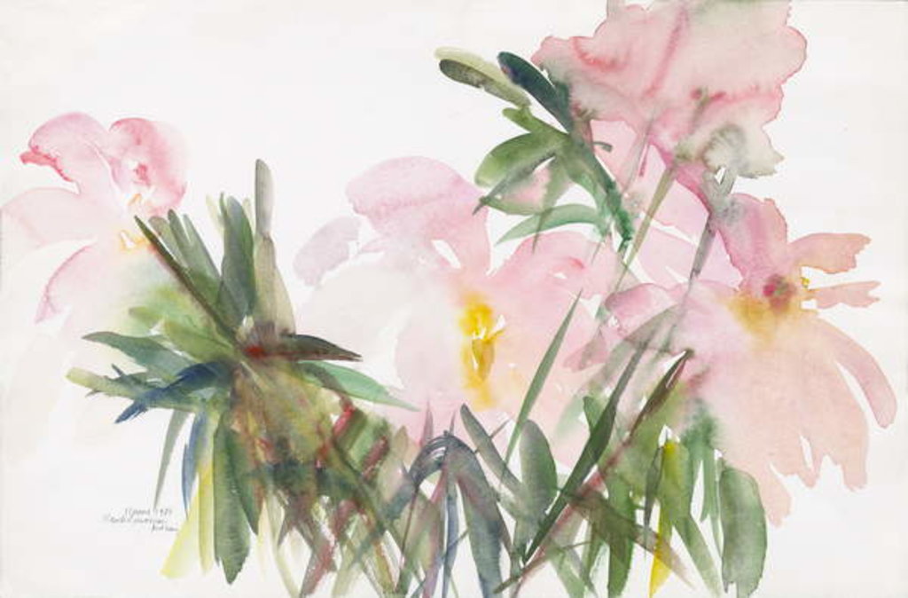 Detail of Peonies, 1987 by Claudia Hutchins-Puechavy