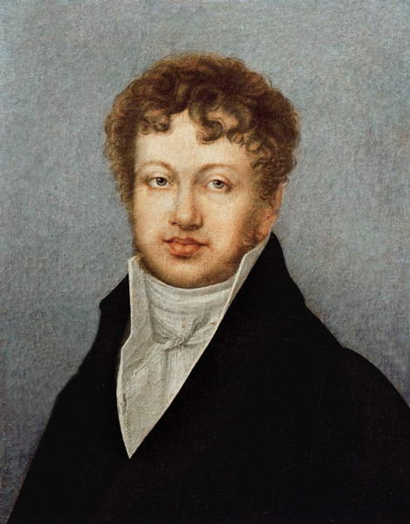 Detail of Portrait of Andre Marie Ampere, c.1807 by French School