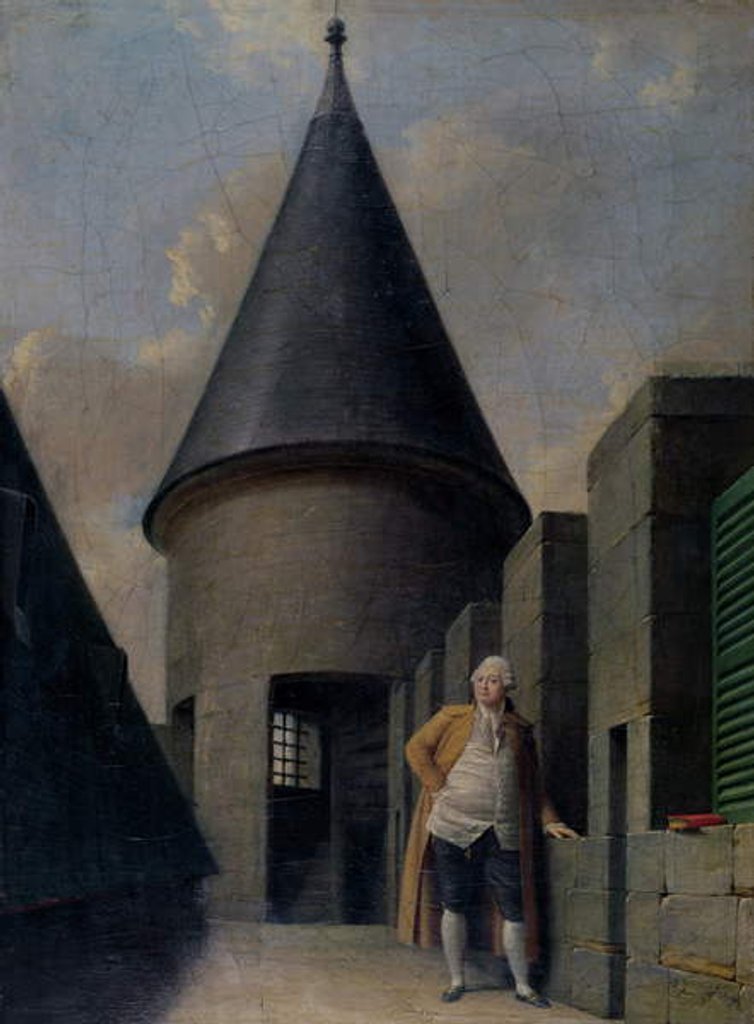 Detail of Louis XVI in prison at the Temple, late 18th century by Jean Francois Garneray
