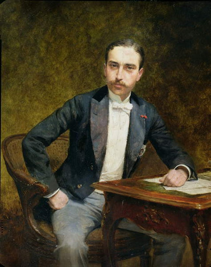 Detail of Charles Haas 1891 by Theobald Chartran