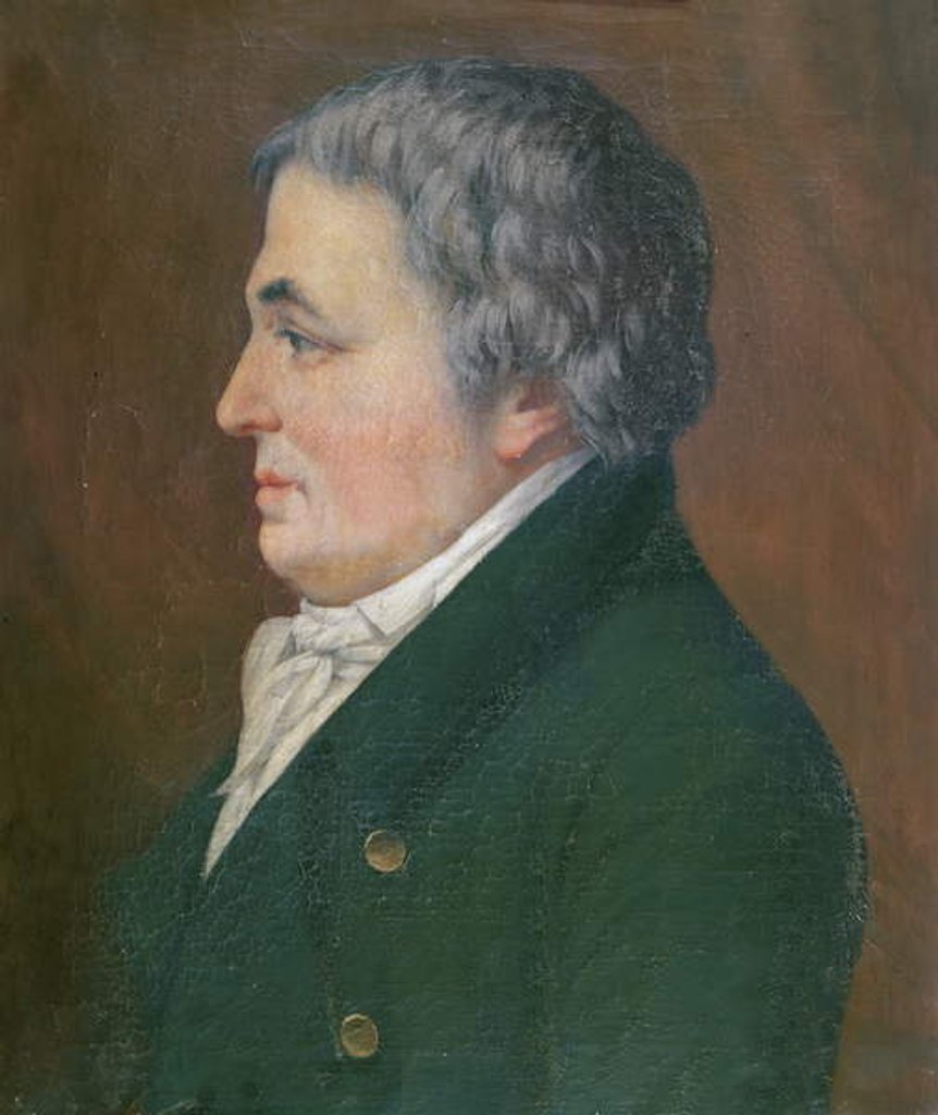 Detail of Franz Anton Mesmer aged 72, 1847 by Paul Carpentier