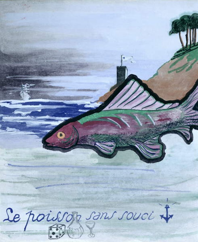 Detail of The Fish Without Worry by Robert Desnos
