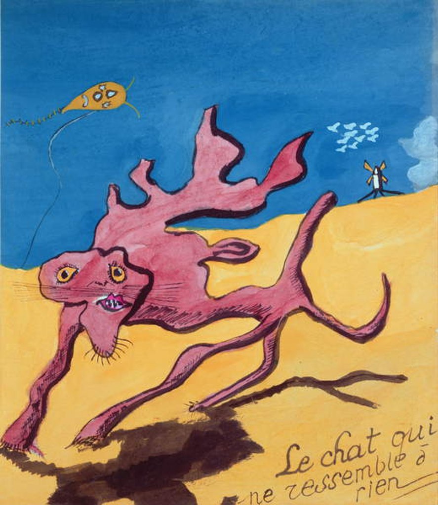 Detail of The Cat Which is Like Nothing on Earth by Robert Desnos