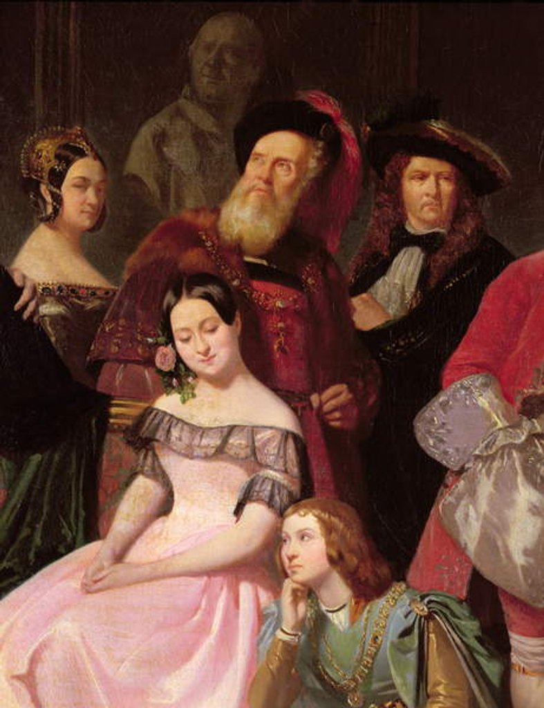 Detail of Members of the Comedie-Francaise by Edmond Aime Florentin Geffroy