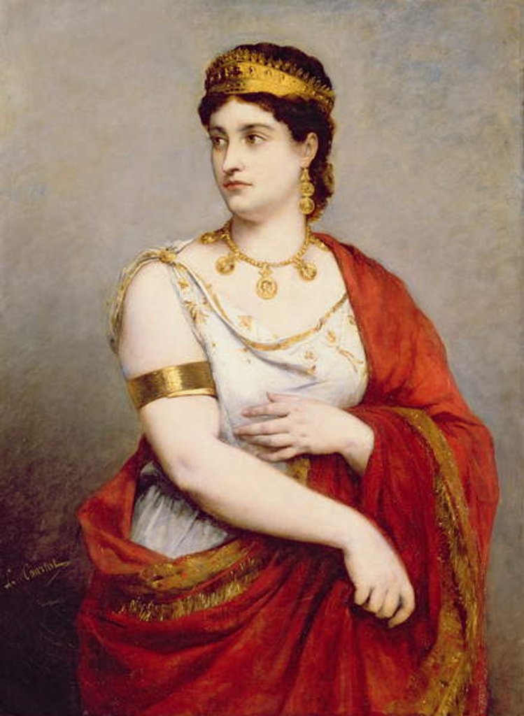 Detail of Portrait of Mademoiselle George by Louis Courtat