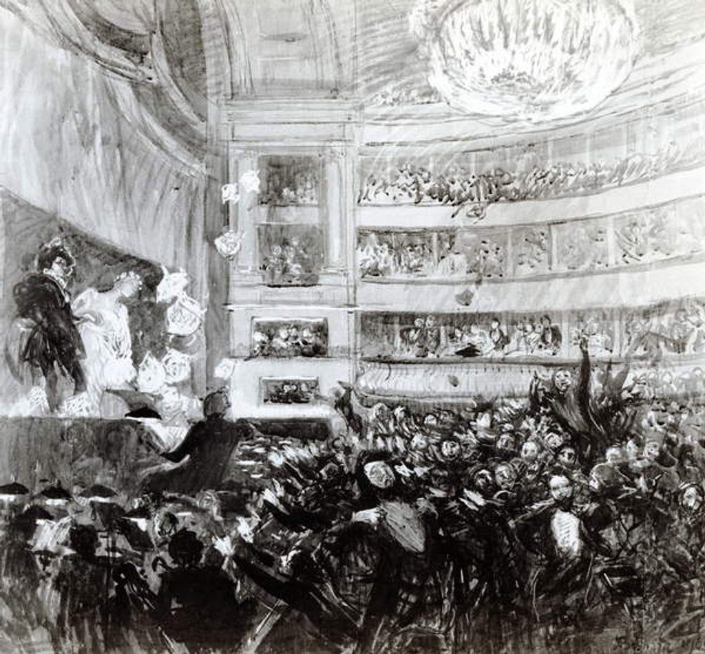 Detail of The Battle of Hernani at the Comedie Francaise on the 25th February 1830, 1909 by Paul Albert Besnard