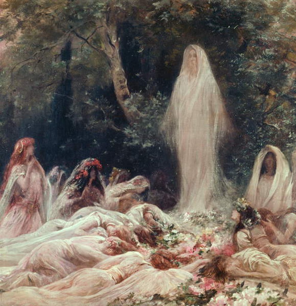 Detail of Apparition by Georges Clairin