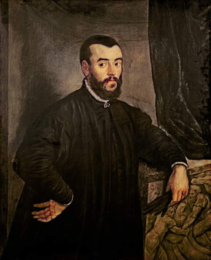 Detail of Portrait of Andreas Vesalius by Jacopo Robusti Tintoretto