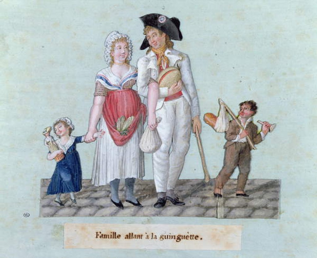 Detail of Family Going to the 'Guinguette' by Lesueur Brothers