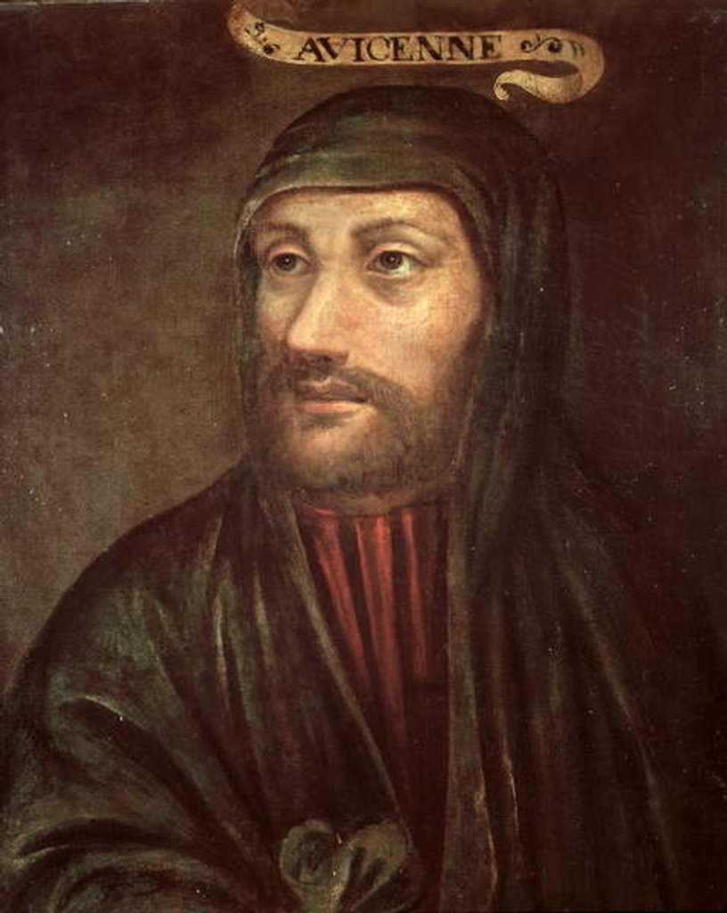 Detail of Imaginary portrait of Avicenna by School French