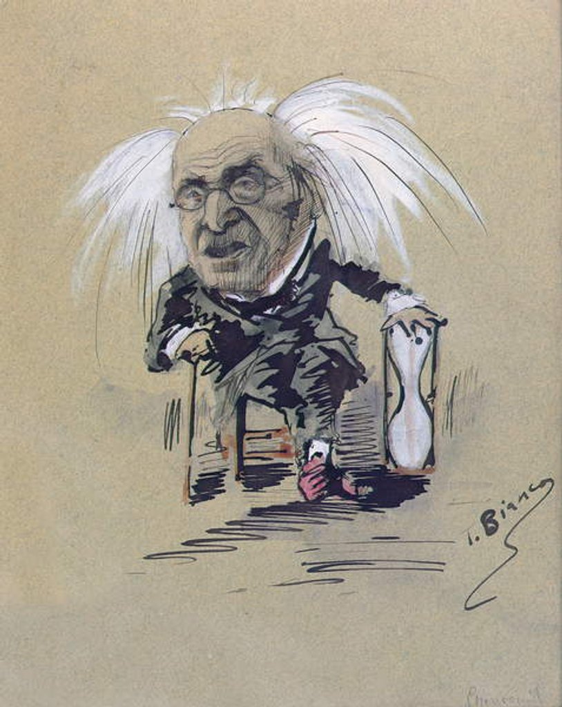 Detail of Caricature of Michel-Eugene Chevreul c.1885-89 by T. Bianco