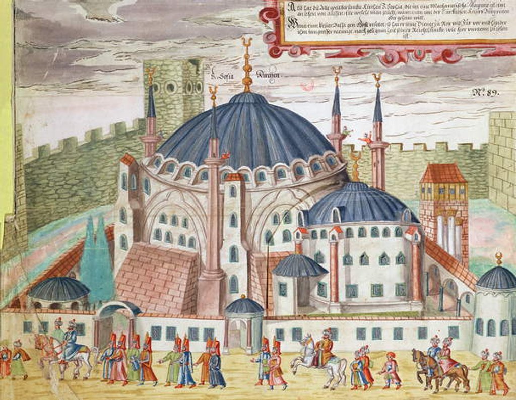 Detail of The Church of Saint Sophia Transformed as a Mosque by German School
