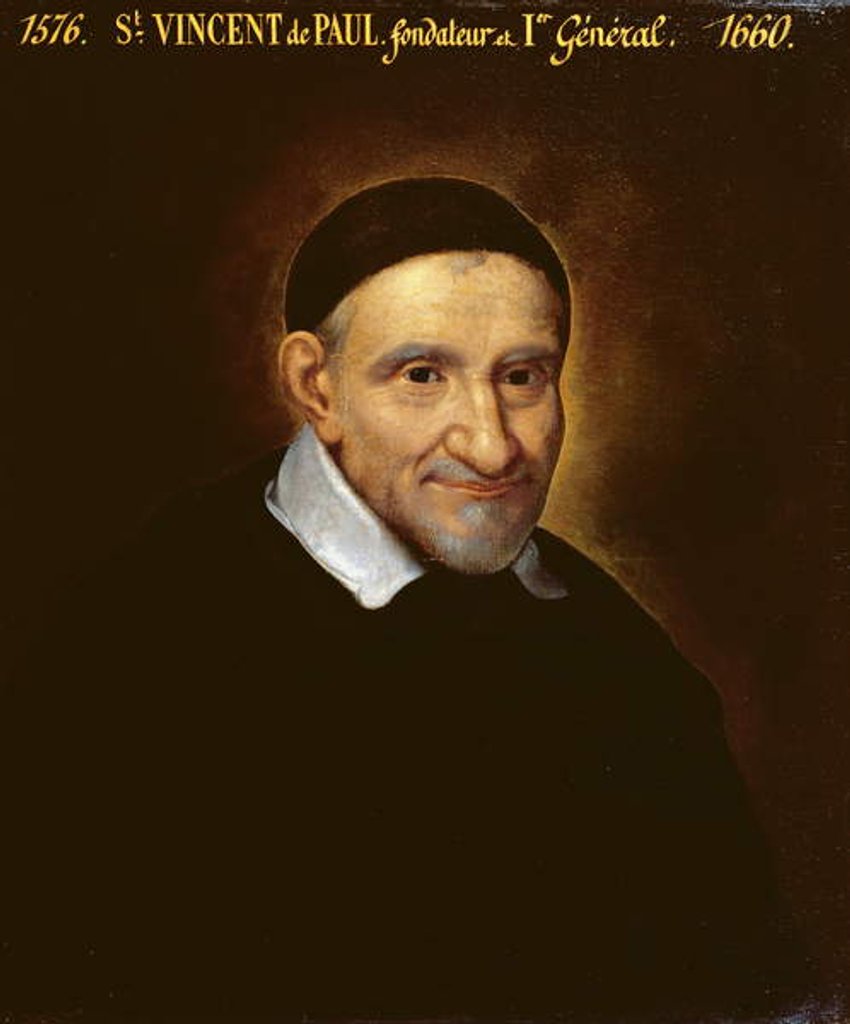 Detail of St. Vincent de Paul by Simon Francois
