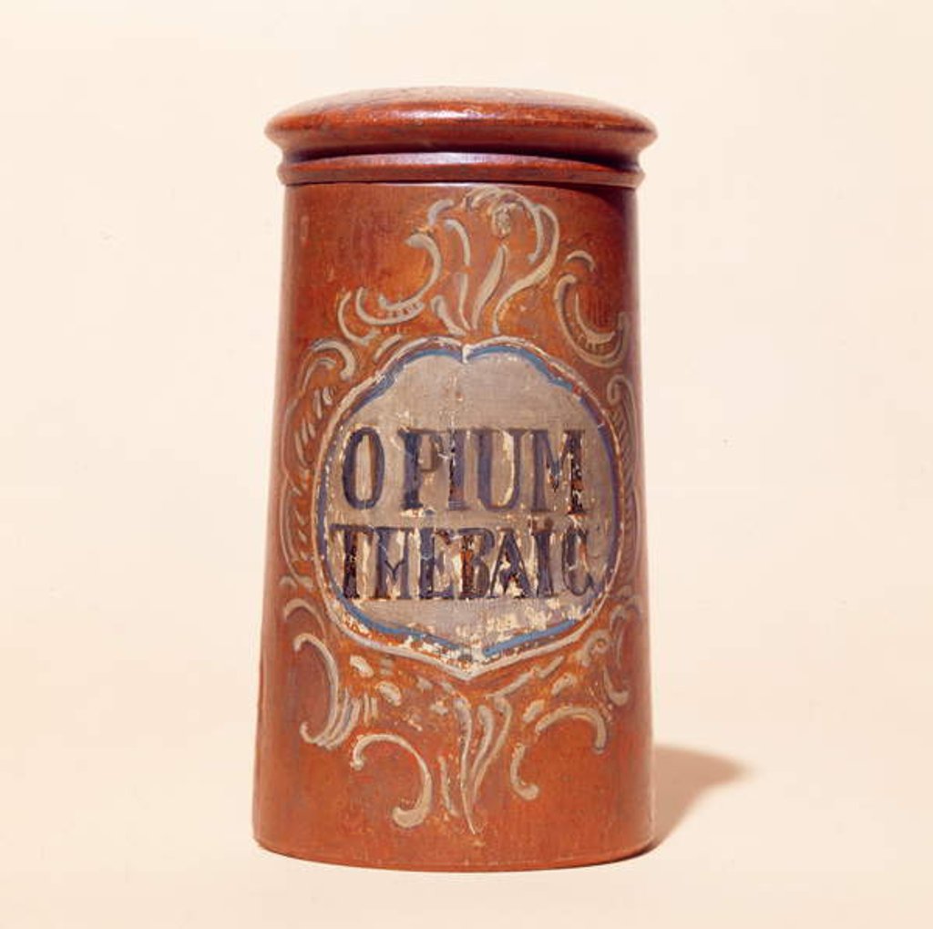 Detail of Container for Thebaic Opium by School French