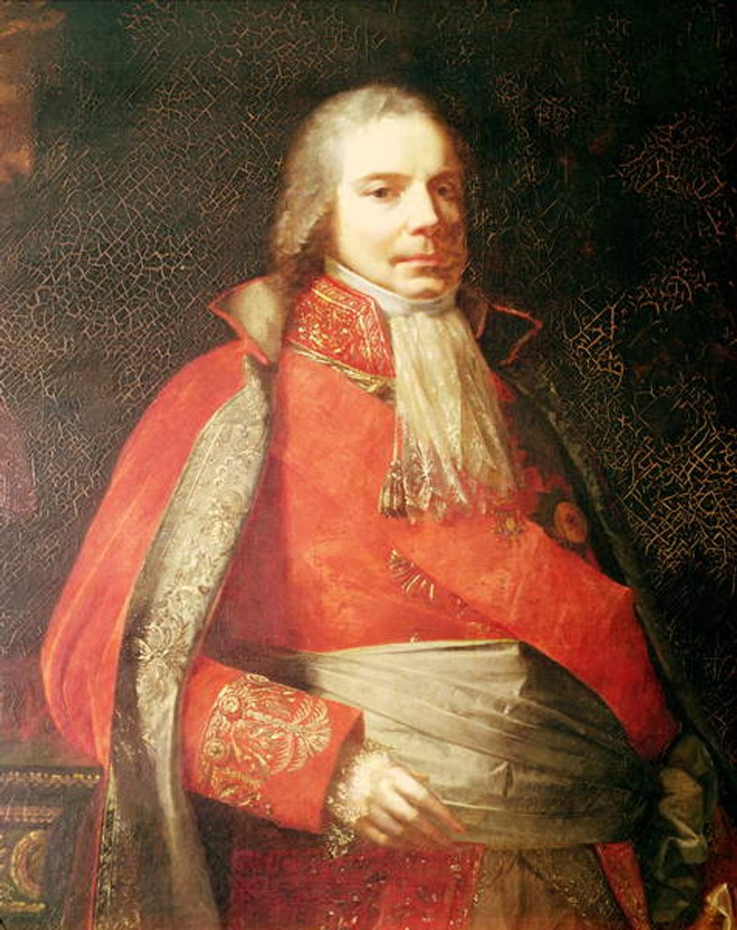 Detail of Portrait of Charles Maurice de Talleyrand-Perigord early 19th century by Francois Pascal Simon Baron Gerard
