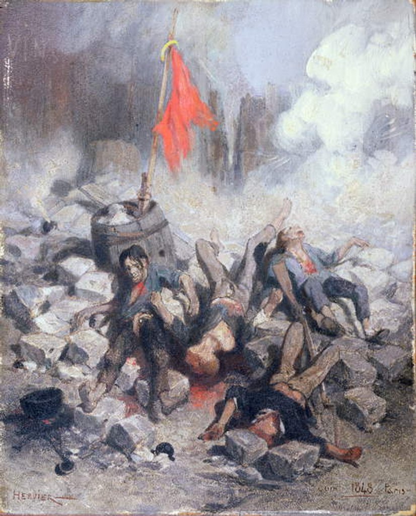 Detail of Victims at a Barricade in June 1848 by Louis Adolphe Hervier