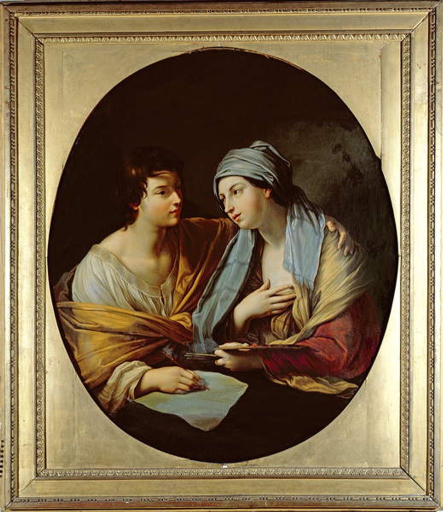 Detail of The Union of Drawing and Colour by Guido Reni