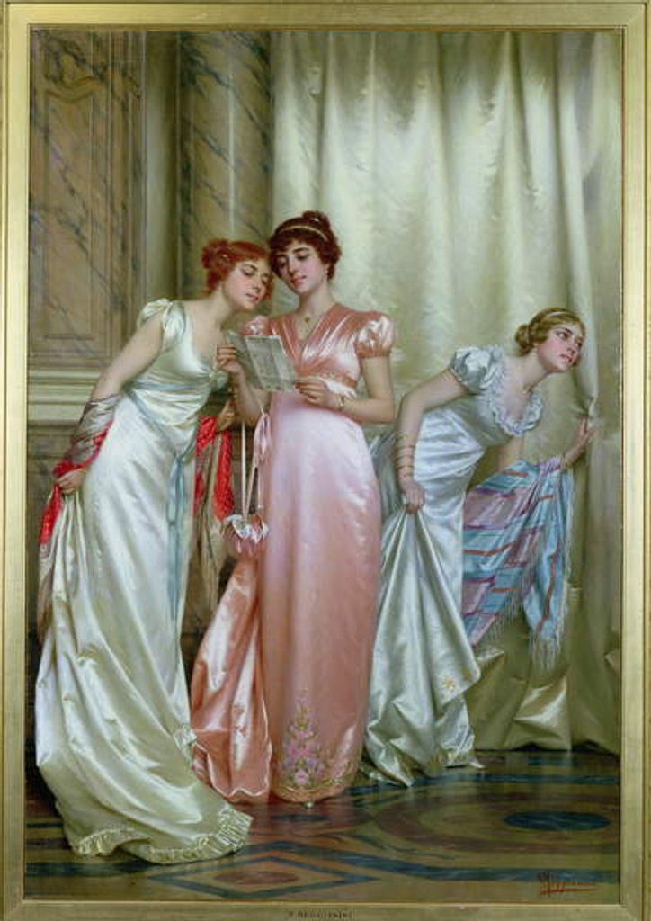 Detail of The Letter by Vittorio Reggianini
