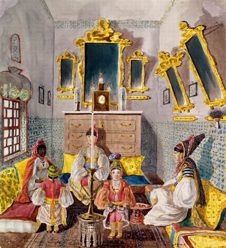 Detail of Algerian Interior, c.1835 by Theodore Leblanc
