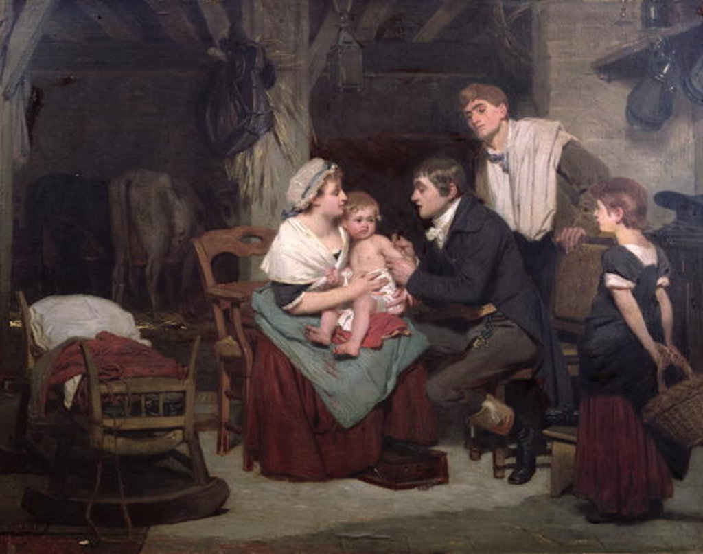 Detail of Vaccination against smallpox, c.1800 by French School