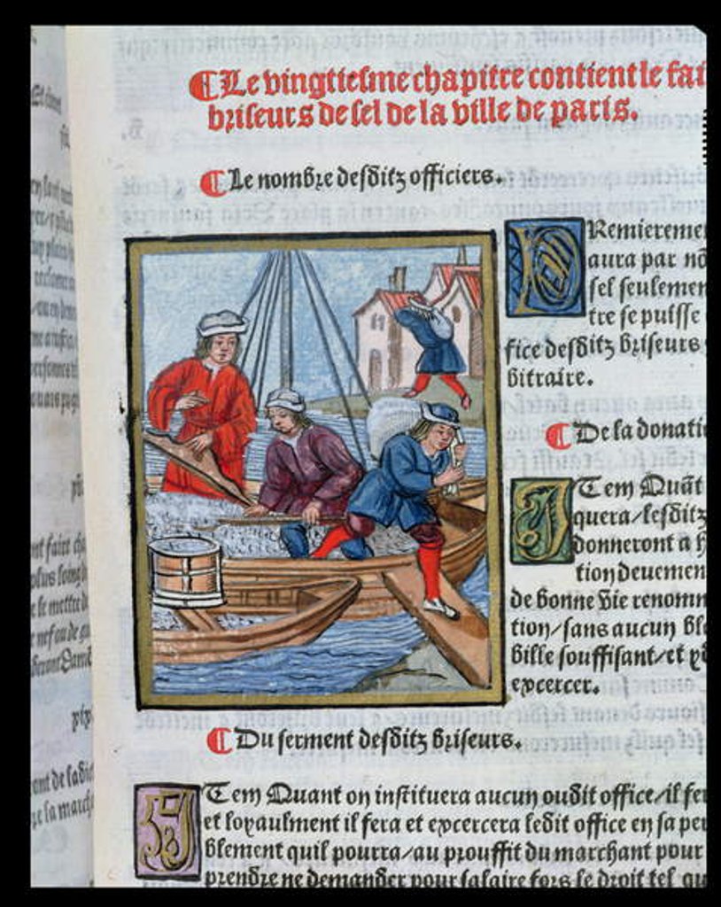 Detail of The Measure and Transport of Salt by Antoine (attr. to) Verard