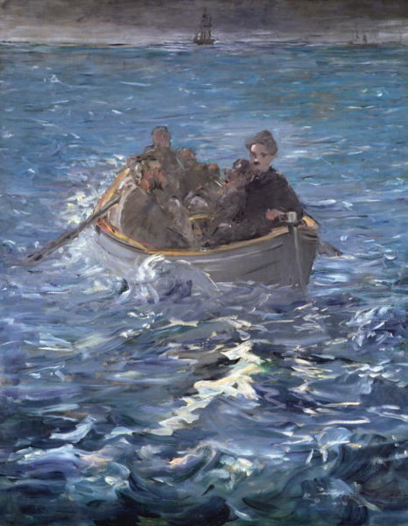 Detail of The Escape of Henri de Rochefort 1874 by Edouard Manet
