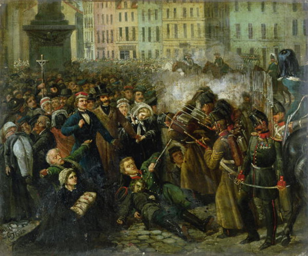 Detail of Massacre of Michal Landy, 8th April 1861 by Polish School