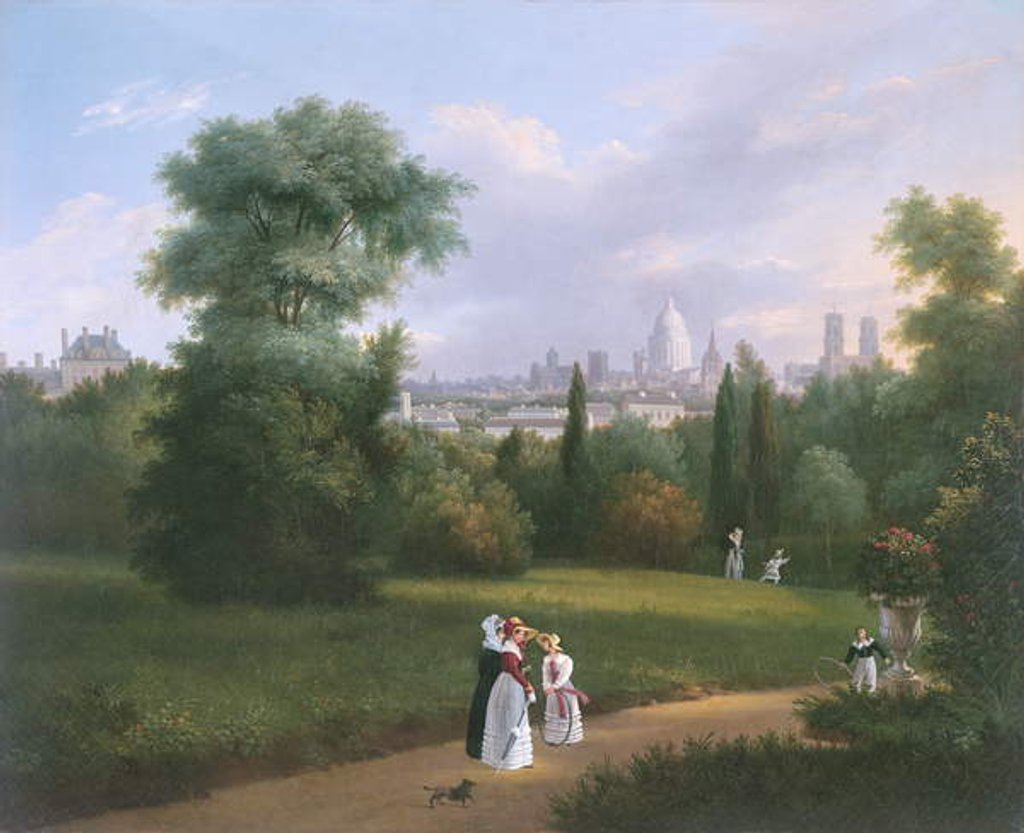 Detail of Paris from the Folie-Beaujon, c.1830 by French School
