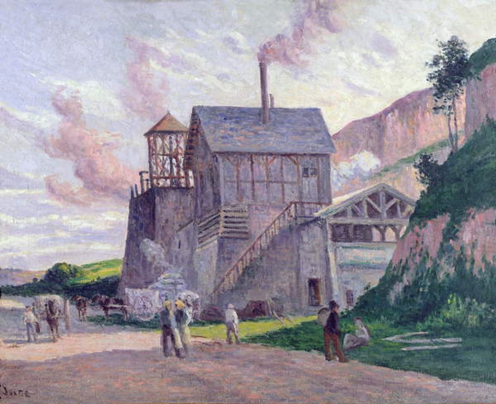 Detail of Cement Factory at Vermenton by Maximilien Luce