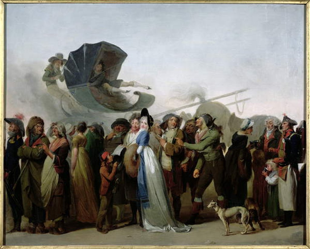 Detail of La Marche Incroyable 1795 by Louis Leopold Boilly