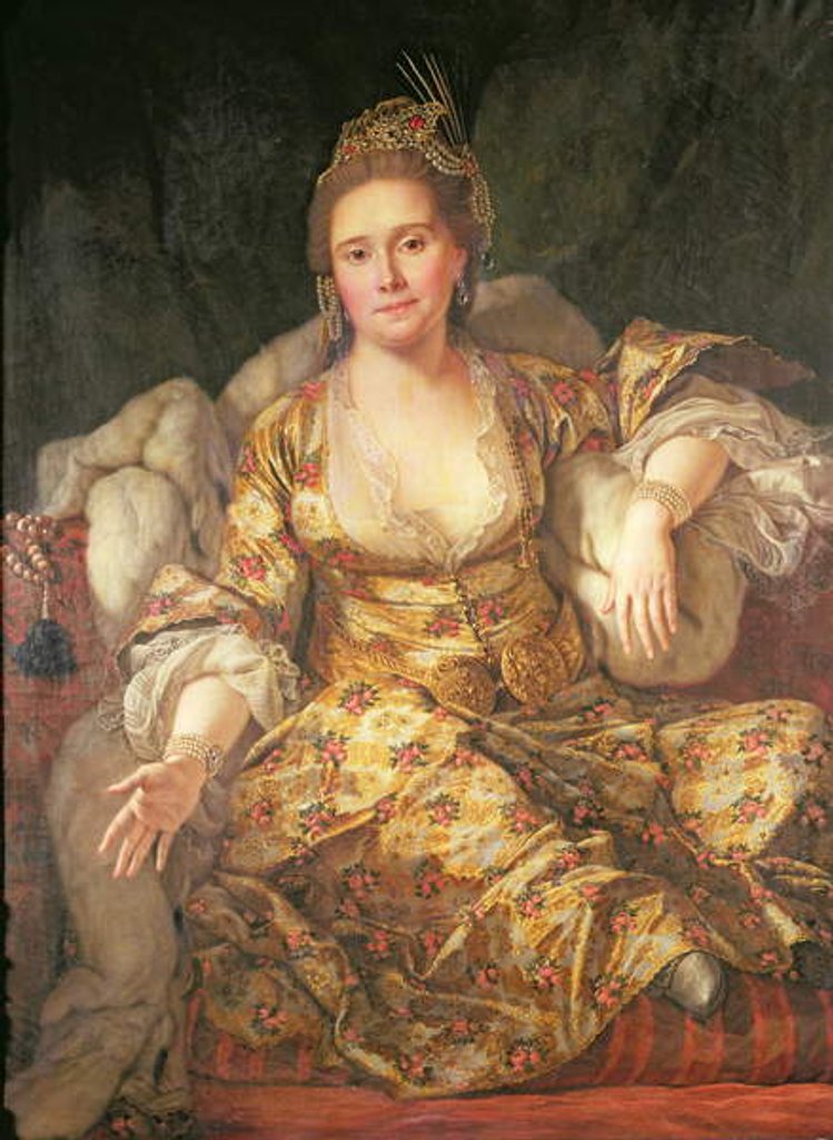 Detail of Annette, Comtesse de Vergennes in Oriental Costume, 1766 by Antoine Favray