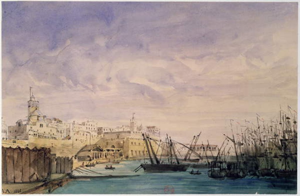 Detail of General View of Algiers, 1845 by French School