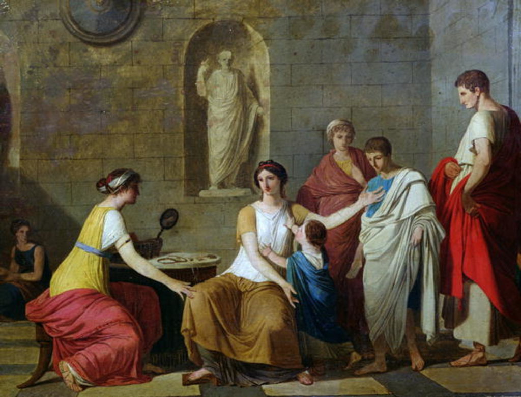 Detail of The Mother of the Gracchi, c.1780 by Joseph Benoit Suvee