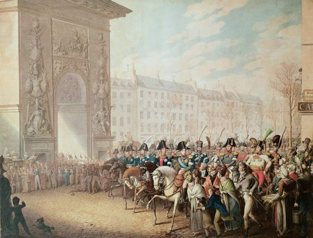 Detail of The Entrance of the Emperors into Paris by Georg Emanuel Opitz