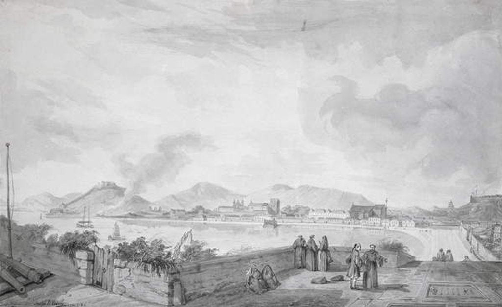 Detail of View of Macao, 1787 by Gaspard Duche de Vancy