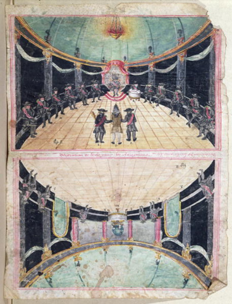 Detail of Masonic Reception in France, 2nd half eighteenth century by French School