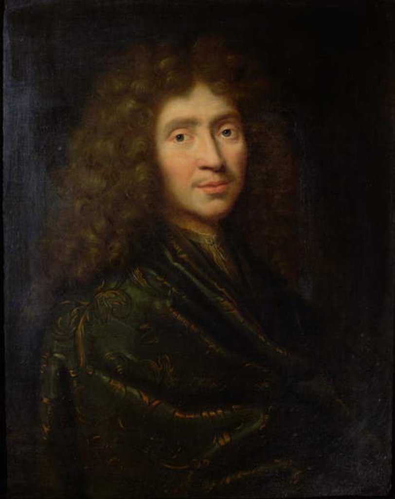 Detail of Portrait of Moliere by Pierre Mignard