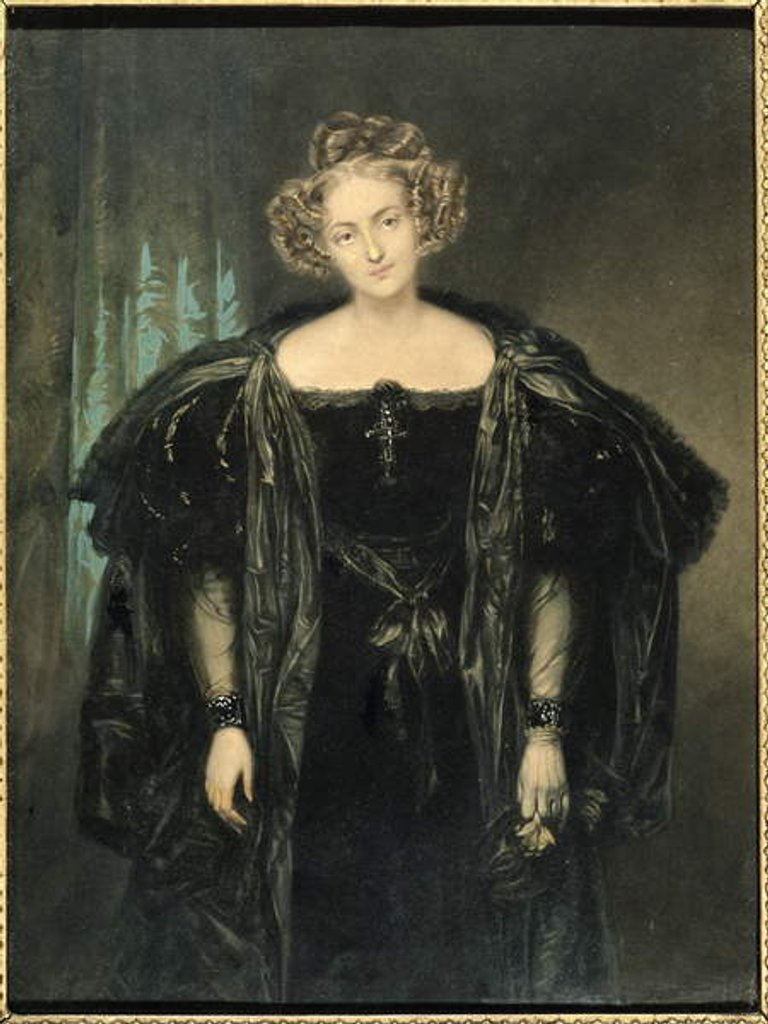 Detail of Henriette Sonntag in the role of 'Donna Anna' from the opera 'Don Giovanni' by Mozart by French School