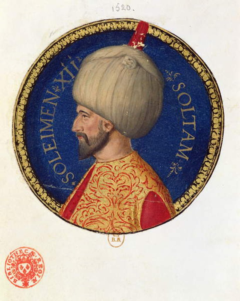 Detail of Suleiman I called the 'Magnificent' by Italian School