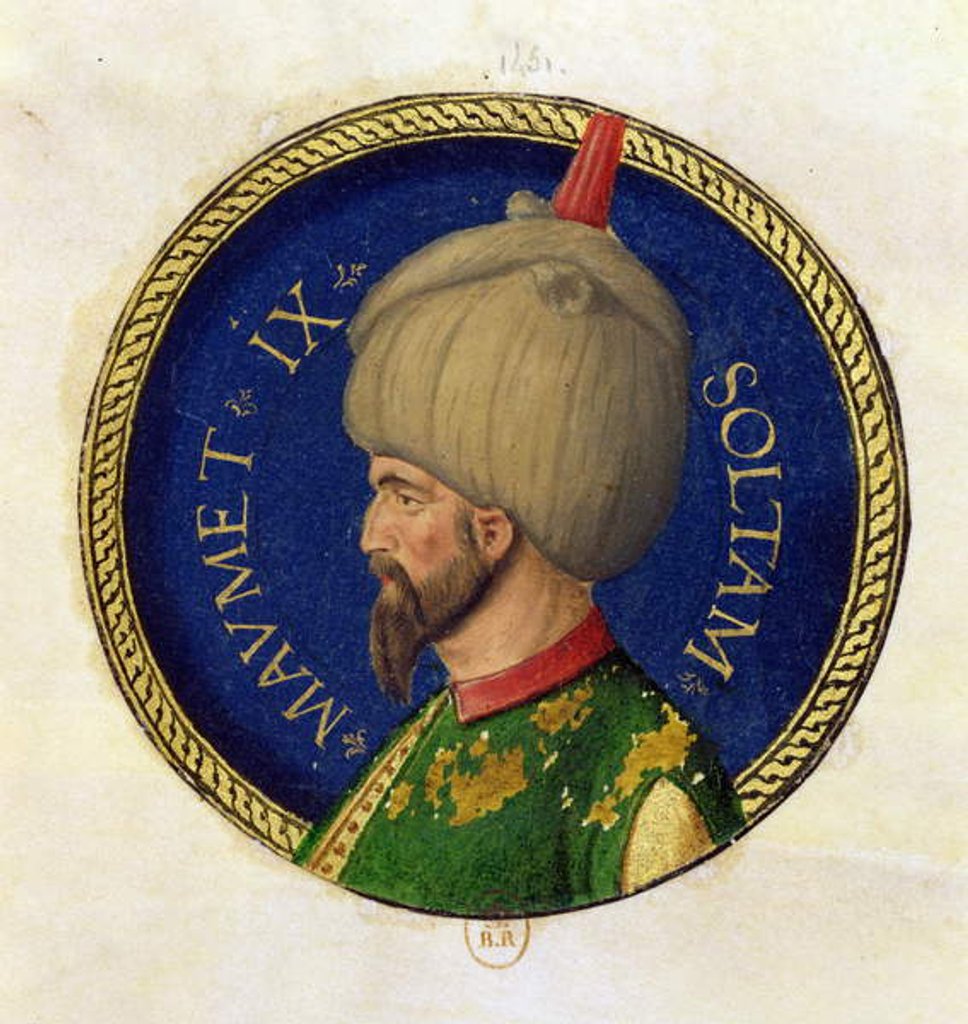 Detail of Mehmed II called 'Fatih', the Conqueror by Italian School