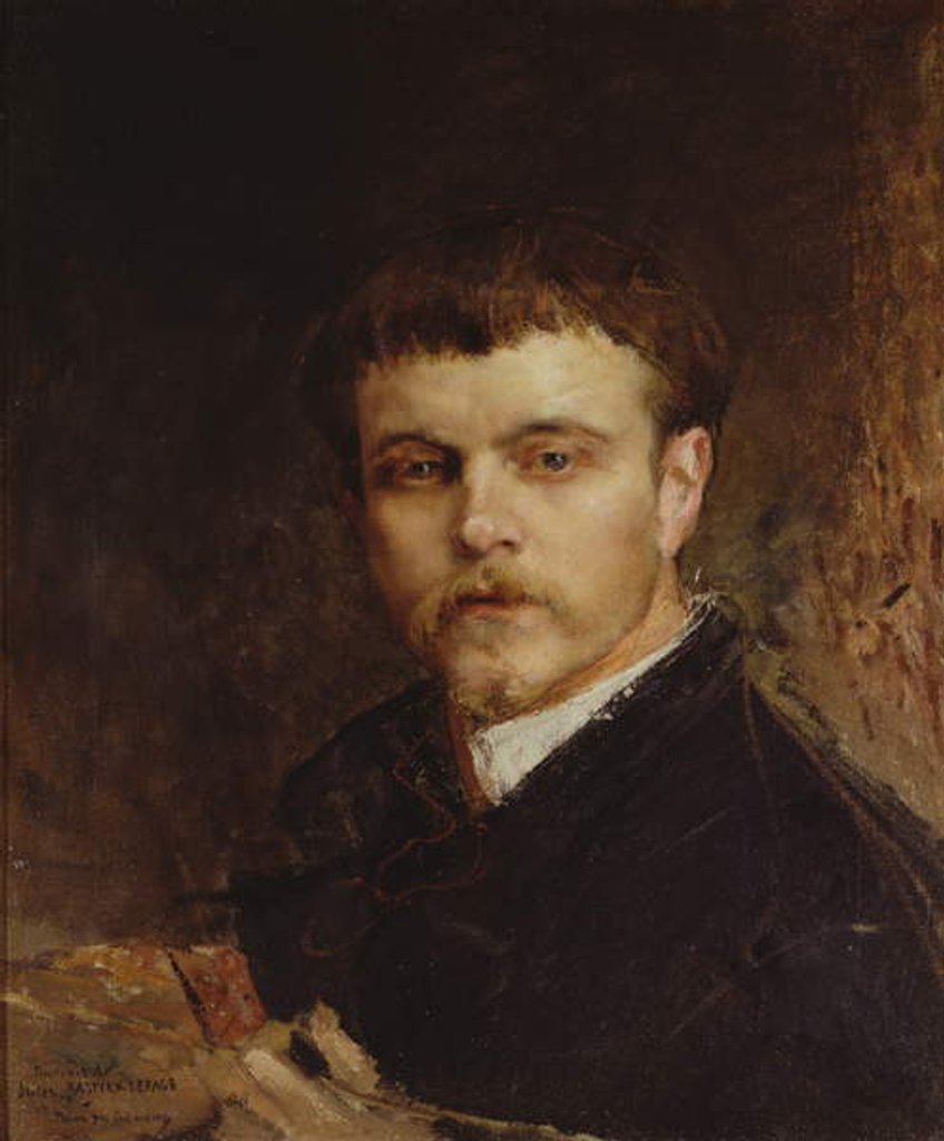 Detail of Self portrait of the artist as a young man by Emile Bastien-Lepage
