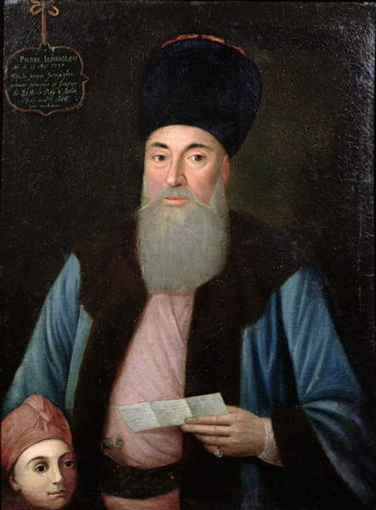 Detail of Pierre Camcioglu and his son, 1787 by Jean-Francois Duchateau